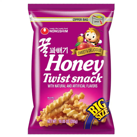Nongshim Honey Twist, Sweet Crispy Korean Snack, Asian Chips, 1 Pack