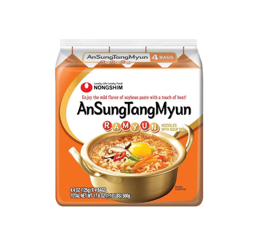 Nongshim AnSungTangMyun Instant Ramyun, 4.4 oz (Pack of 4)