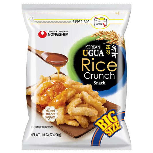 Nongshim Ugua Rice Crisps, Sweet Korean Snacks, Rice Crackers, 1 Pack